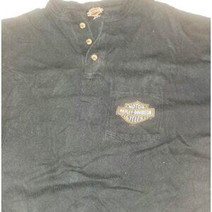 Harley Short sleeve button-down Henley T-shirt - Stone Mountain GA